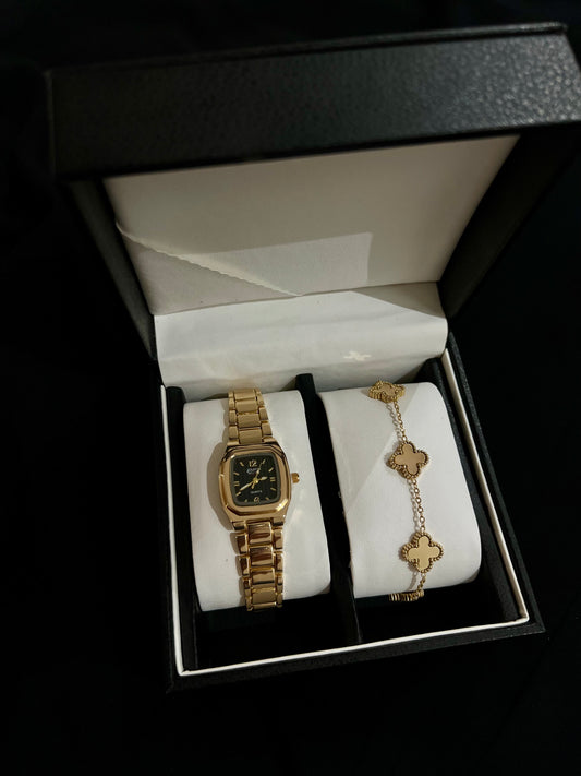 Coffret Montre Bracelet Trèfle
